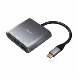 AISENS A109-0669, Avec fil, USB 3.2 Gen 1 (3.1 Gen 1) Type-C, 65 W, Gris, 4096 x 2160 pixels, 30 Hz