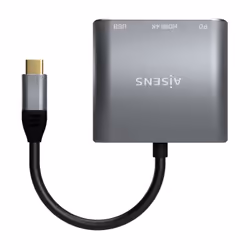 AISENS A109-0669 station d'accueil Avec fil USB 3.2 Gen 1 (3.1 Gen 1) Type-C Gris