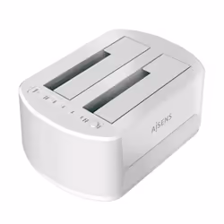 AISENS ASDS-D02W, HDD, SSD, SATA, 2.5,3.5", 2 To, USB 3.2 Gen 1 (3.1 Gen 1) Type-B, 5 Gbit/s