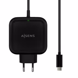 AISENS ASCH-1PD65WL-BK, Intérieure, Secteur, 1,2 m, Noir