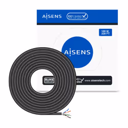AISENS A135-0673 câble de réseau Noir 100 m Cat6 F/UTP (FTP)