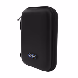 AISENS ASBG-001-BK Housse de disques de stockage Simili-cuir Noir