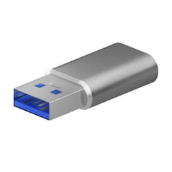 AISENS A108-0677 changeur de genre de câble USB Type-C USB Type-A Gris