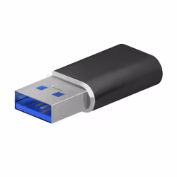 AISENS A108-0678, USB Type-C, USB Type-A, Noir