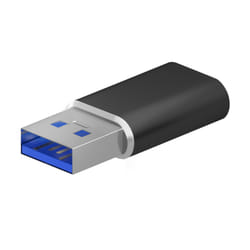 AISENS A108-0678 changeur de genre de câble USB Type-C USB Type-A Noir