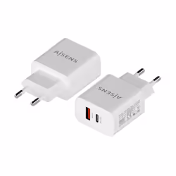 AISENS A110-0681 chargeur d'appareils mobiles Caméra Numérique, Téléphone portable, Ordinateur portable, Smartphone, Tablette Blanc Secteur Charge rapide Intérieure