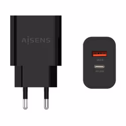 AISENS A110-0682, Intérieure, Secteur, Noir