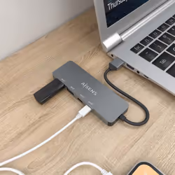 AISENS A106-0696 hub & concentrateur USB 3.2 Gen 2 (3.1 Gen 2) Type-A 10000 Mbit/s Gris - Vue supplémentaire 4