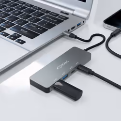 AISENS A109-0694 hub & concentrateur USB 3.2 Gen 2 (3.1 Gen 2) Type-C 10000 Mbit/s Gris - Vue supplémentaire 5