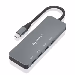 AISENS A109-0695, USB 3.2 Gen 2 (3.1 Gen 2) Type-C, USB 3.2 Gen 2 (3.1 Gen 2) Type-C, 10000 Mbit/s, Gris, 0,15 m, USB