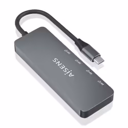 AISENS A109-0695 hub & concentrateur USB 3.2 Gen 2 (3.1 Gen 2) Type-C 10000 Mbit/s Gris