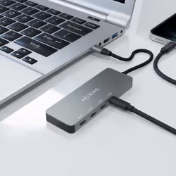 AISENS A109-0695 hub & concentrateur USB 3.2 Gen 2 (3.1 Gen 2) Type-C 10000 Mbit/s Gris - Vue supplémentaire 5