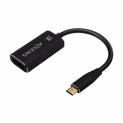 AISENS A109-0690, 0,15 m, USB Type-C, DisplayPort, Mâle, Femelle, Droit