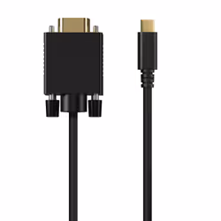AISENS A109-0692, 0,8 m, USB Type-C, VGA (D-Sub), Mâle, Mâle, Droit