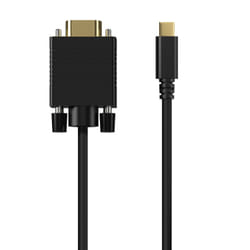 AISENS A109-0693 câble vidéo et adaptateur 1,8 m USB Type-C VGA (D-Sub) Noir