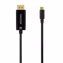 AISENS A109-0689, 1,8 m, USB Type-C, DisplayPort, Mâle, Mâle, Droit