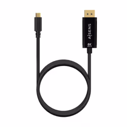 AISENS A109-0689 câble vidéo et adaptateur 1,8 m USB Type-C DisplayPort Noir