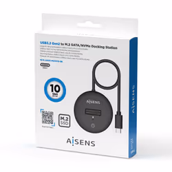 AISENS ASUC-M2D013-BK Boîtier de disques de stockage Enceinte ssd Noir M.2 - Vue supplémentaire 4
