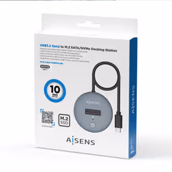 AISENS ASUC-M2D014-GR Boîtier de disques de stockage Enceinte ssd Gris M.2 - Vue supplémentaire 4