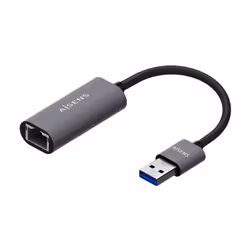 AISENS A106-0708, Avec fil, USB, Ethernet, 1000 Mbit/s, Gris
