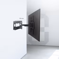 AISENS WT120TSLE-163 support pour téléviseur 3,05 m (120") Noir - Vue supplémentaire 6