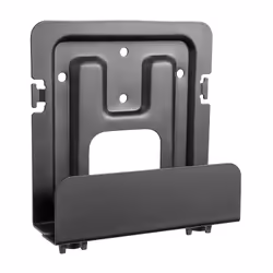 AISENS MPC02-155, Support de CPU monté au mur, USFF, 2 kg, Noir, Acier, 128 mm