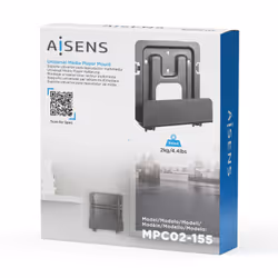 AISENS MPC02-155 support pour unité centrale Support de CPU monté au mur Noir - Vue supplémentaire 4
