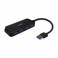 AISENS A106-0713, USB 3.2 Gen 1 (3.1 Gen 1) Type-A, USB 3.2 Gen 1 (3.1 Gen 1) Type-A, 5000 Mbit/s, Noir, 0,15 m, USB