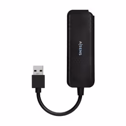 AISENS A106-0713 hub & concentrateur USB 3.2 Gen 1 (3.1 Gen 1) Type-A 5000 Mbit/s Noir