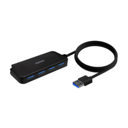 AISENS A106-0714 hub & concentrateur USB 3.2 Gen 1 (3.1 Gen 1) Type-A 5000 Mbit/s Noir