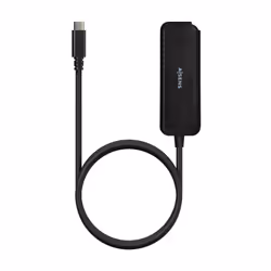 AISENS A109-0716 hub & concentrateur USB 3.2 Gen 1 (3.1 Gen 1) Type-C 5000 Mbit/s Noir