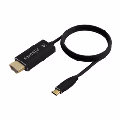 AISENS A109-0711 câble vidéo et adaptateur 1 m USB Type-C HDMI Type A (Standard) Noir
