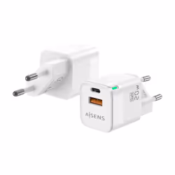 AISENS ASCH-20W2P002-W, Intérieure, Secteur, Blanc