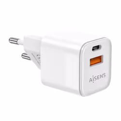 AISENS ASCH-20W2P002-W chargeur d'appareils mobiles Universel Blanc Secteur Charge rapide Intérieure
