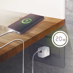 AISENS ASCH-20W2P002-W chargeur d'appareils mobiles Universel Blanc Secteur Charge rapide Intérieure - Vue supplémentaire 5
