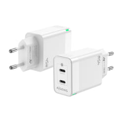 AISENS ASCH-45W2P005-W chargeur d'appareils mobiles Universel Blanc Secteur Charge rapide Intérieure