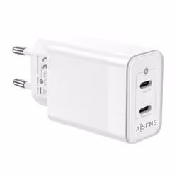 AISENS ASCH-45W2P005-W chargeur d'appareils mobiles Universel Blanc Secteur Charge rapide Intérieure