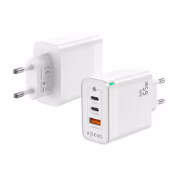 AISENS ASCH-65W3P007-W, Intérieure, Secteur, Blanc