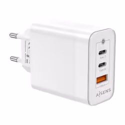 AISENS ASCH-65W3P007-W chargeur d'appareils mobiles Universel Blanc Secteur Charge rapide Intérieure