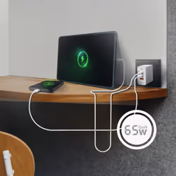 AISENS ASCH-65W3P007-W chargeur d'appareils mobiles Universel Blanc Secteur Charge rapide Intérieure - Vue supplémentaire 5