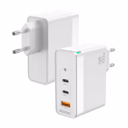 AISENS ASCH-100W3P008-W, Intérieure, Secteur, Blanc