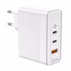 AISENS ASCH-100W3P008-W chargeur d'appareils mobiles Universel Blanc Secteur Charge rapide Intérieure