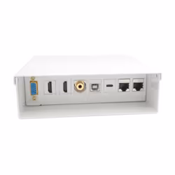 AISENS A127-0720, Boîtier de connexion multimédia, Universel, Toutes marques, Blanc, Acier, 3,5 mm