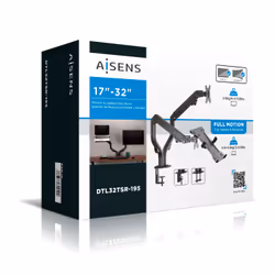 AISENS DTL32TSR-195 support d'écran plat pour bureau 32" Noir - Vue supplémentaire 5