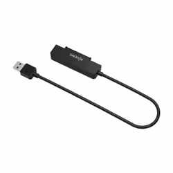 AISENS ASE-25A03B Boîtier de disques de stockage Boîtier HDD Noir 2.5" Alimenté par port USB