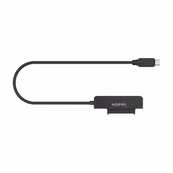 AISENS ASE-25C04B, Boîtier HDD, 2.5", SATA, Série ATA II, Série ATA III, 5 Gbit/s, Connectivité USB, Noir