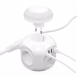 AISENS ASPS-3A1CL01-W multiprise 1,8 m 4 sortie(s) CA Intérieure Blanc