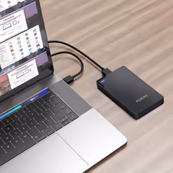 AISENS ASE-2520B Boîtier de disques de stockage Boîtier HDD Noir 2.5" Alimenté par port USB - Vue supplémentaire 4