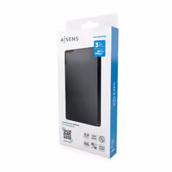AISENS ASE-2520B Boîtier de disques de stockage Boîtier HDD Noir 2.5" Alimenté par port USB - Vue supplémentaire 6