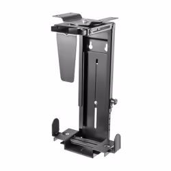 AISENS MPC04-203, Under desk / Wall-mounted CPU holder, Universel, 10 kg, Noir, Acier, Vis